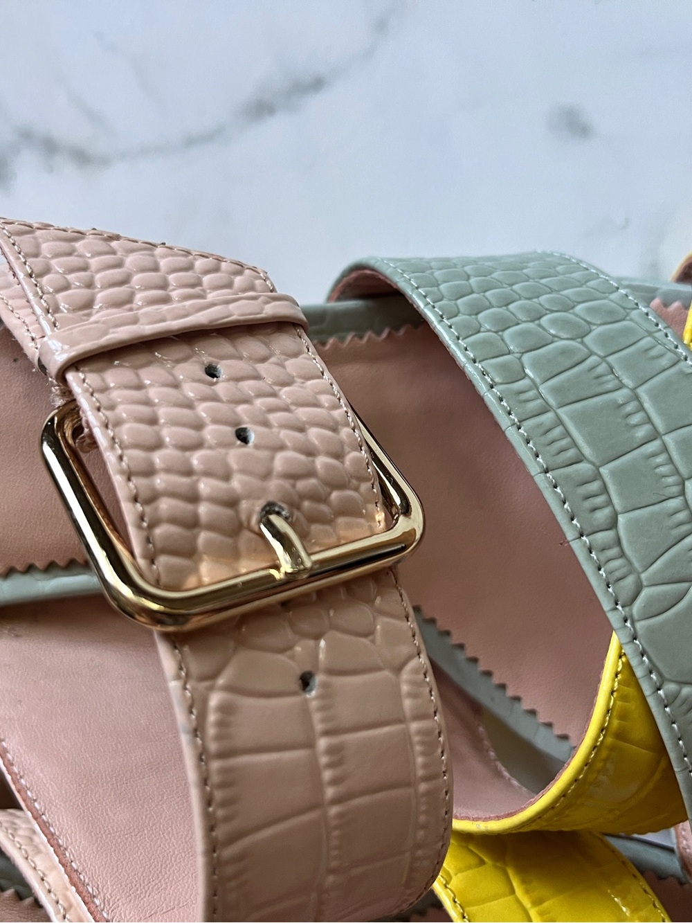 J. Crew Croc-Embossed Slide Mules - Picture 5 of 7